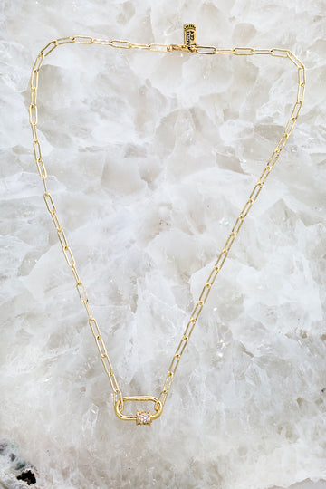 carabiner lock necklace